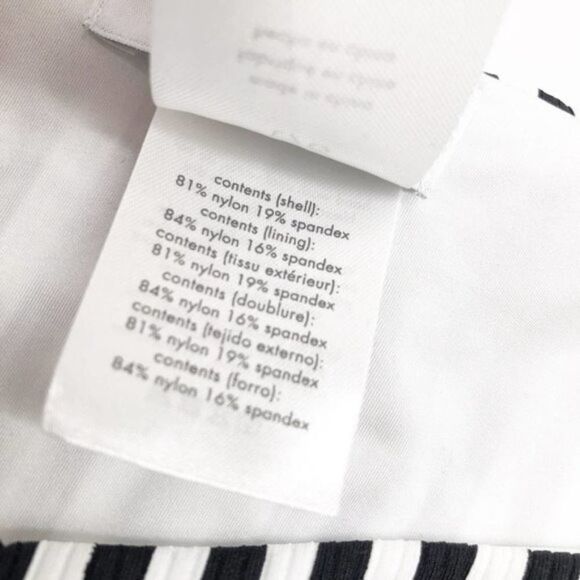 ONIA Chiara Black White Mini Stripe Bikini Bottom  - Picture 4 of 9